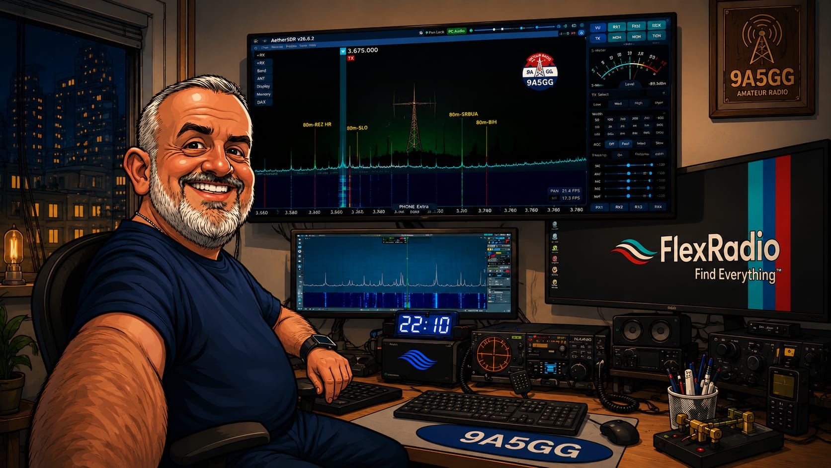 9A5GG operator station artwork
